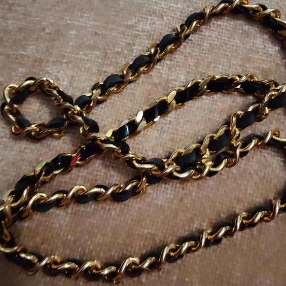 Stuart Weitzman Baroque Print Bag / clutch with braided Metal Chain Strap - Picture 12 of 12